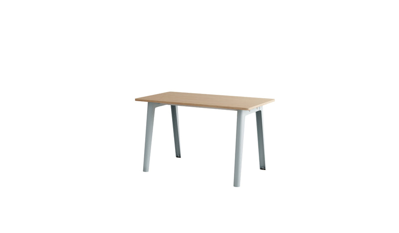 Bureau New Modern, 130x70 cm, chêne et acier bleu pâle