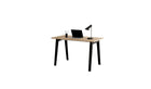 Bureau New Modern, 130x70 cm, chêne et acier noir graphite