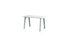 Bureau New Modern, 130x70 cm, plastique recyclé blanc et acier bleu pâle