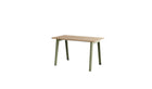 Bureau New Modern, 130x70 cm, chêne et acier vert kaki