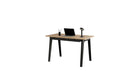 Bureau New Modern, 130x70 cm, avec tiroirs, chêne et acier noir graphite