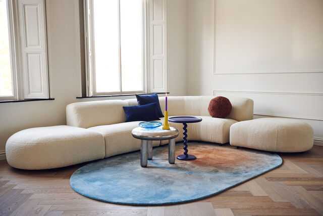 Optical - Oval rug, eco design