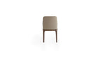 Big Antigona dining chair, in solid ash wood &amp; taupe beige leather