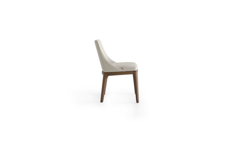 Antigona dining chair, solid ash wood &amp; oyster leather