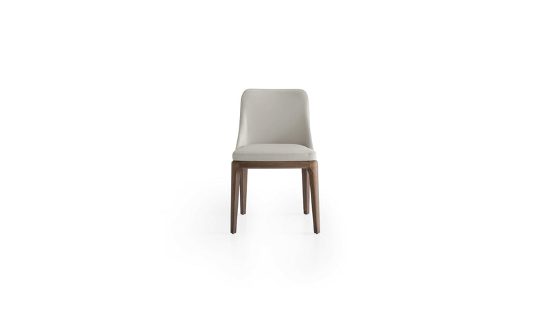 Antigona dining chair, solid ash wood &amp; oyster leather