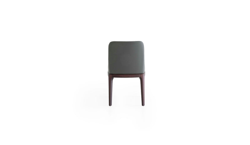 Antigona dining chair, solid ash wood &amp; anthracite leather