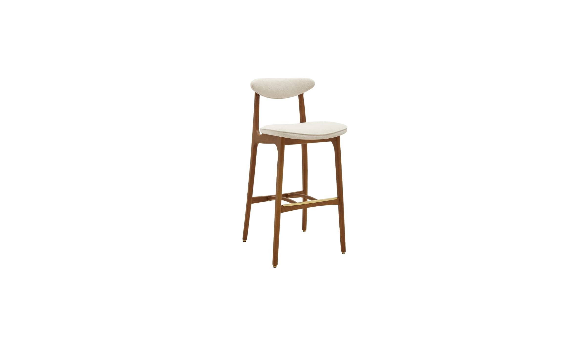 Iconic 200-190 Basic bar chair, white marbled fabric