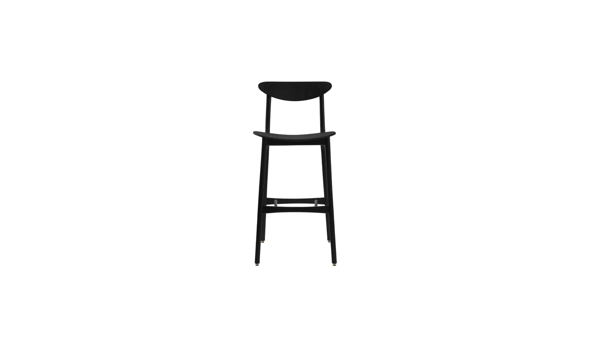 Timber 200-190 Bar Chair in Black Ash Wood