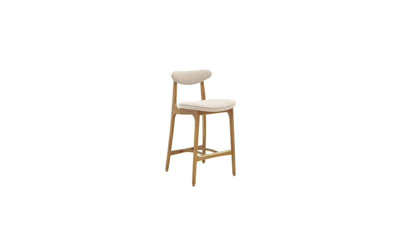 Counter chair 200-190 Basic, cream bouclé fabric