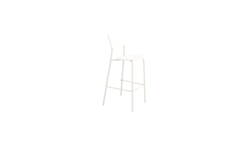 Chaise de bar SSDr 75 cm, blanc crème