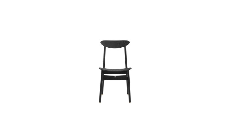 200-190 Timber chair in black ash wood