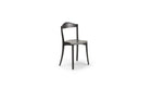 Chaise Bibolina, chêne teinté noir