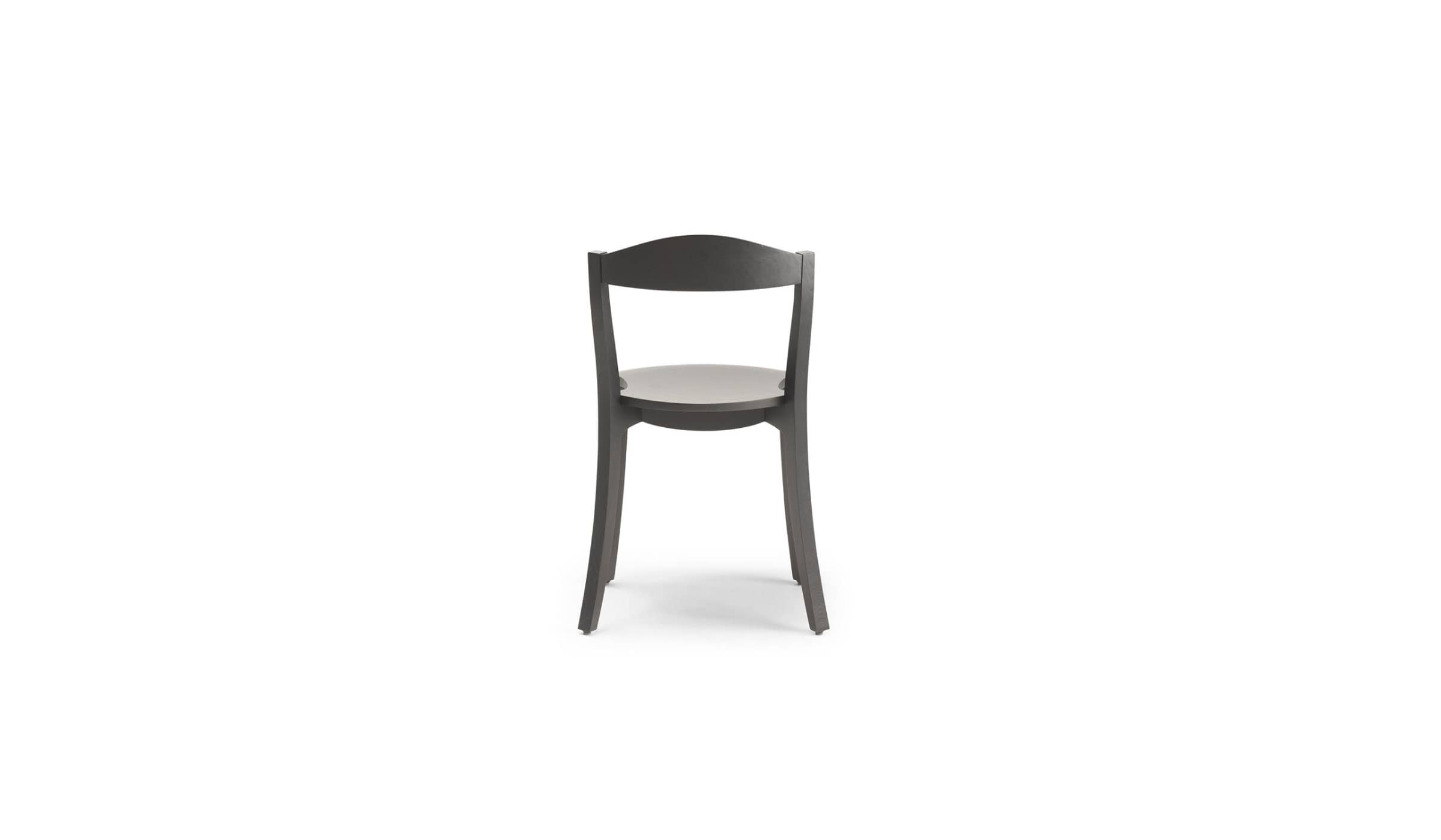 Chaise Bibolina, chêne teinté noir