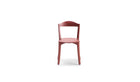 Chaise Bibolina, chêne teinté rouge