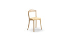 Chaise Bibolina, chêne naturel, assise tapissée