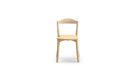 Chaise Bibolina, chêne naturel, assise tapissée