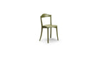 Chaise Bibolina, chêne teinté vert