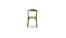 Chaise Bibolina, chêne teinté vert