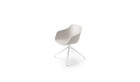 Chaise de réunion Kuskoa Bi, bioplastique blanc