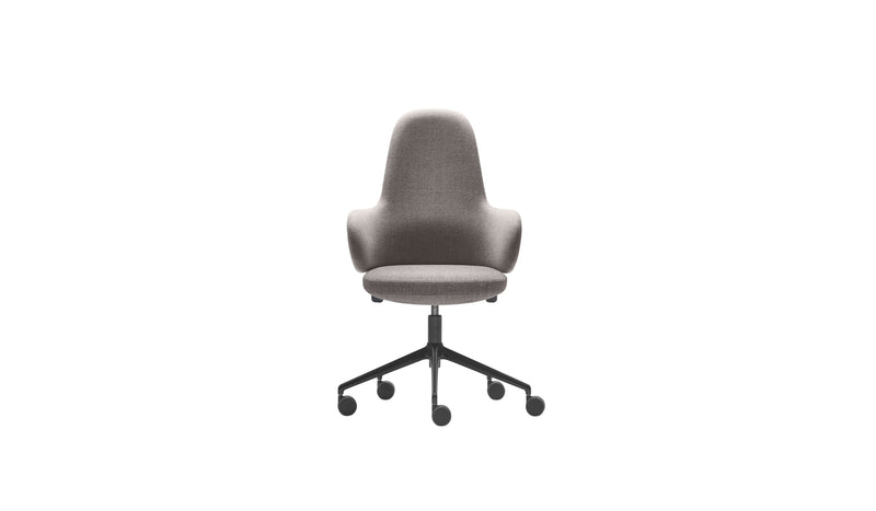 Chaise de bureau Lan, dossier haut, avec roulette