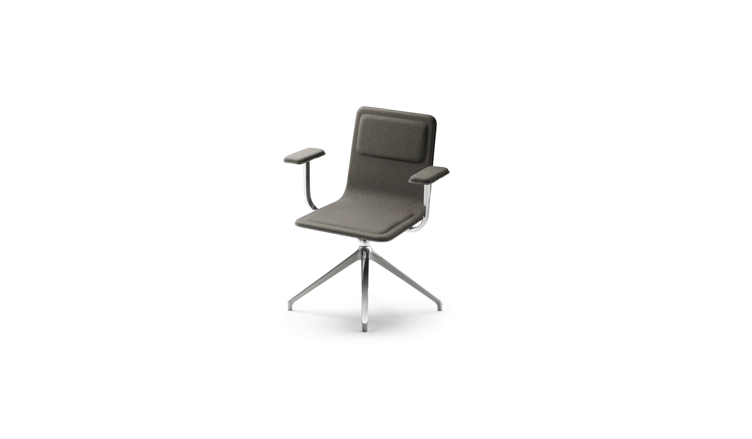 Chaise de réunion Laia, avec accoudoirs
