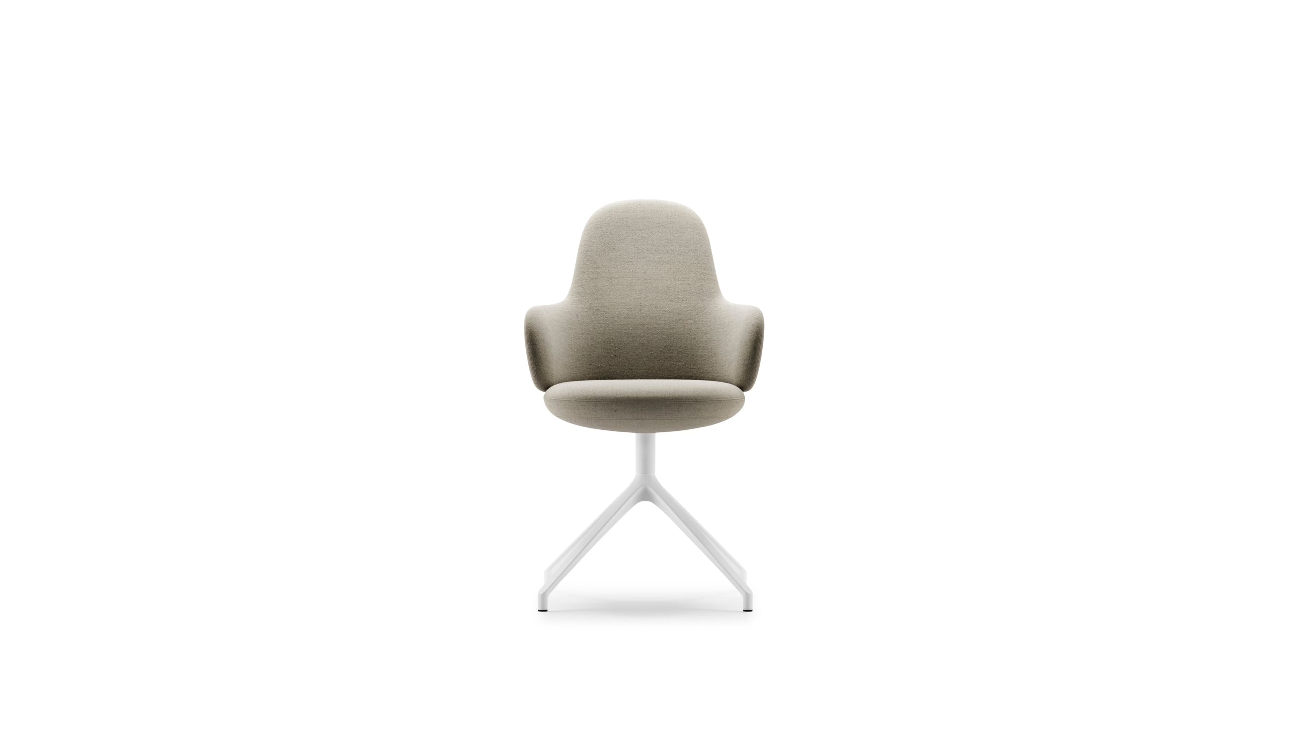 Chaise de réunion Lan, dossier standard