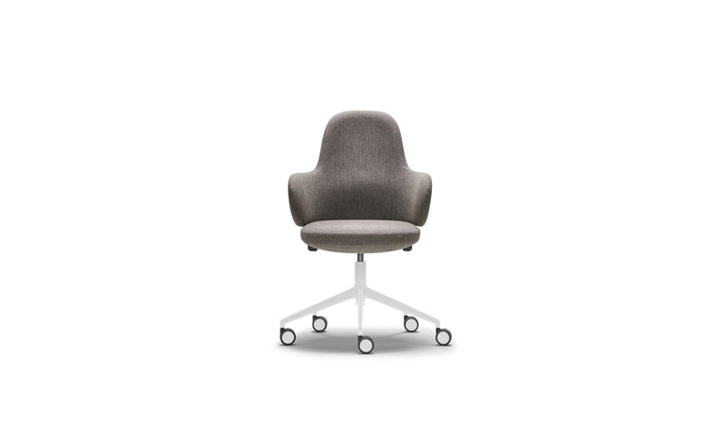 Chaise de bureau Lan, dossier standard, avec roulette