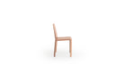 Minimalist design Jumpsuite chair, in cognac natural leather