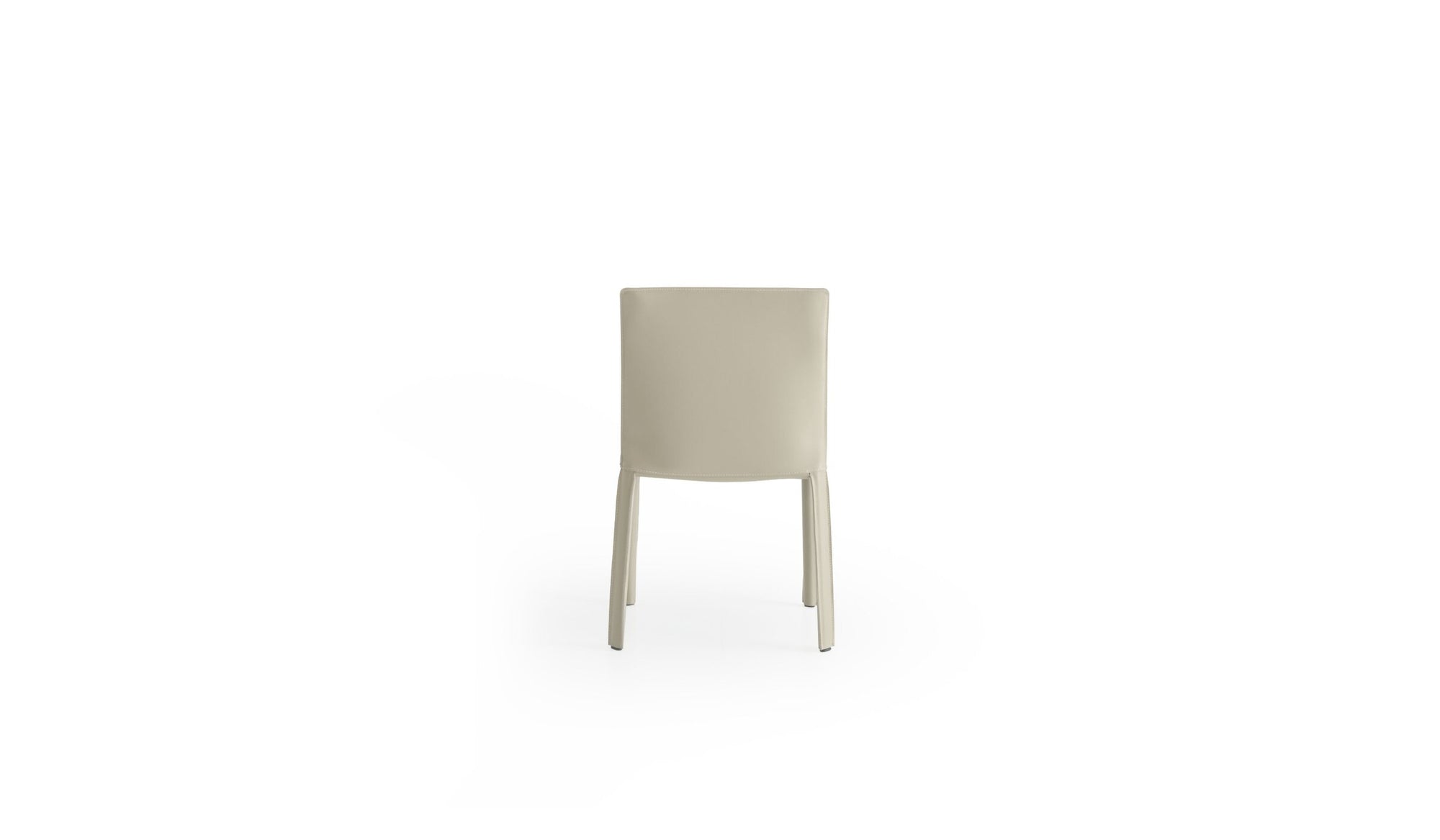 Minimalist design chair Jumpsuite, in natural leather