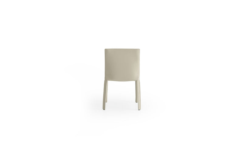 Minimalist design chair Jumpsuite, in natural leather