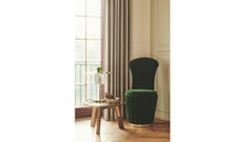 Svetlana - Chair with nevotex velvet covering, brass finish