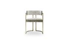 Julius Small compact dining chair, brass frame