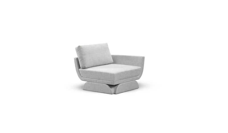 Oscar modular sofa, in gray fabric