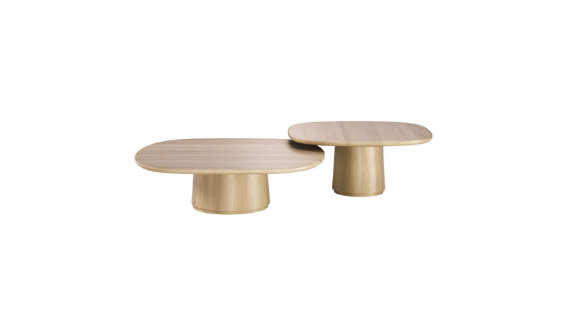 Amos oak coffee table duo