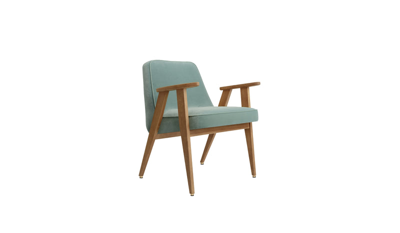 Fauteuil-366 - Fauteuil, tissu velours, bleu menthe--NOVINEA-366 CONCEPT