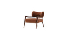 Fauteuil lounge Botero en noyer