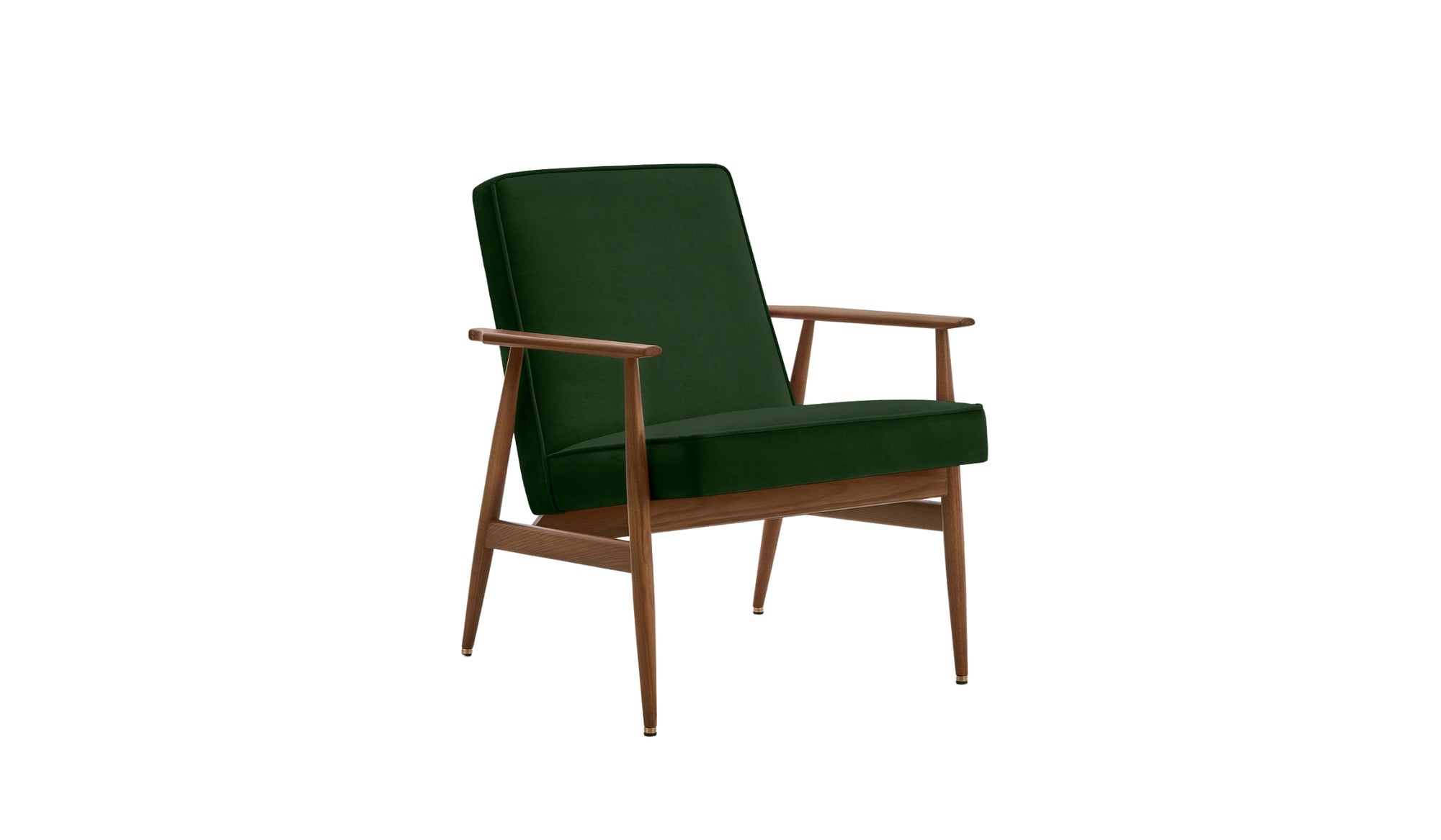 Fauteuil-Fox - Fauteuil lounge, tissu velours, vert--NOVINEA-366 CONCEPT