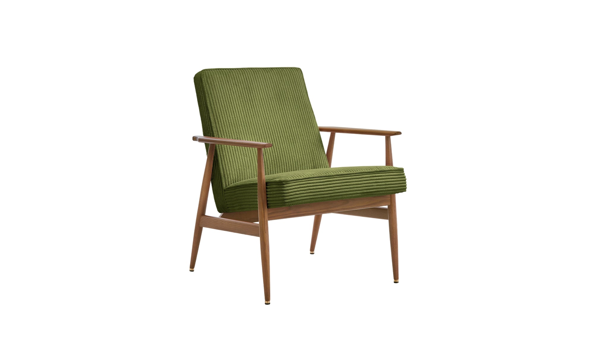 Fauteuil-Fox - Fauteuil lounge, tissu cord, vert--NOVINEA-366 CONCEPT