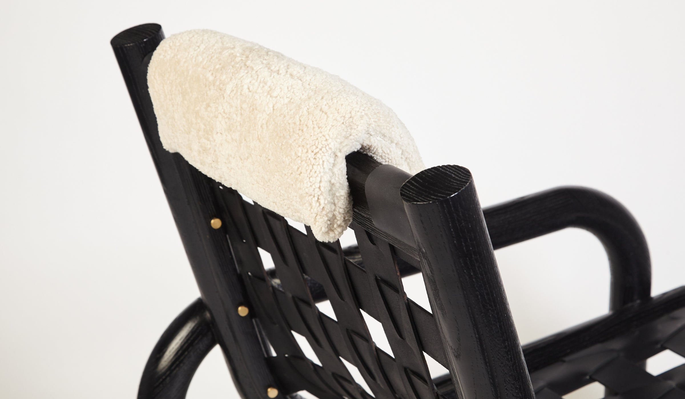 Ginga Cuir - Armchair, black, with cushion
