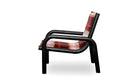 Ginga designer armchair, luxury velvet and solid black oak 