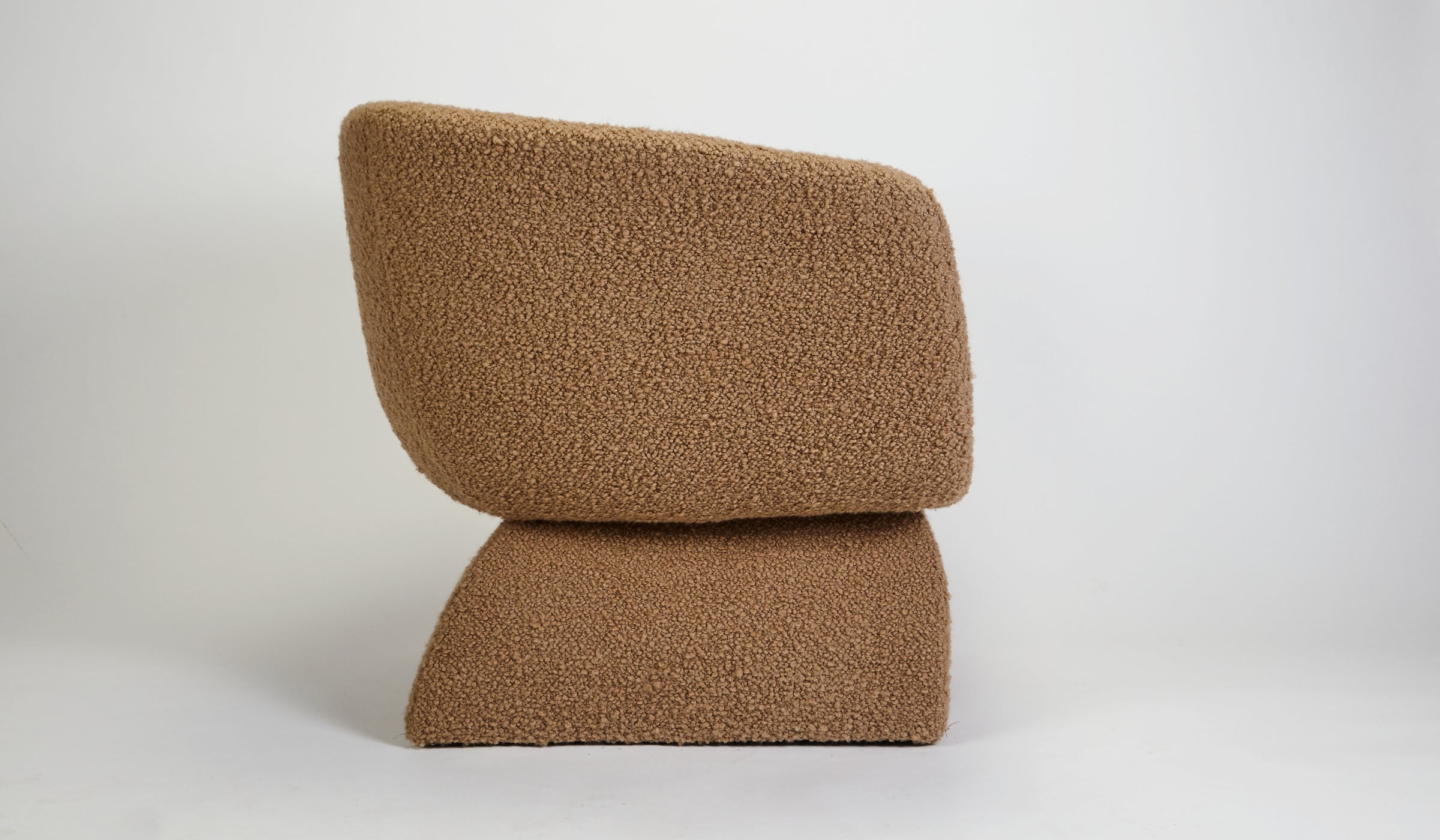 Oscar - Boucle fabric armchair