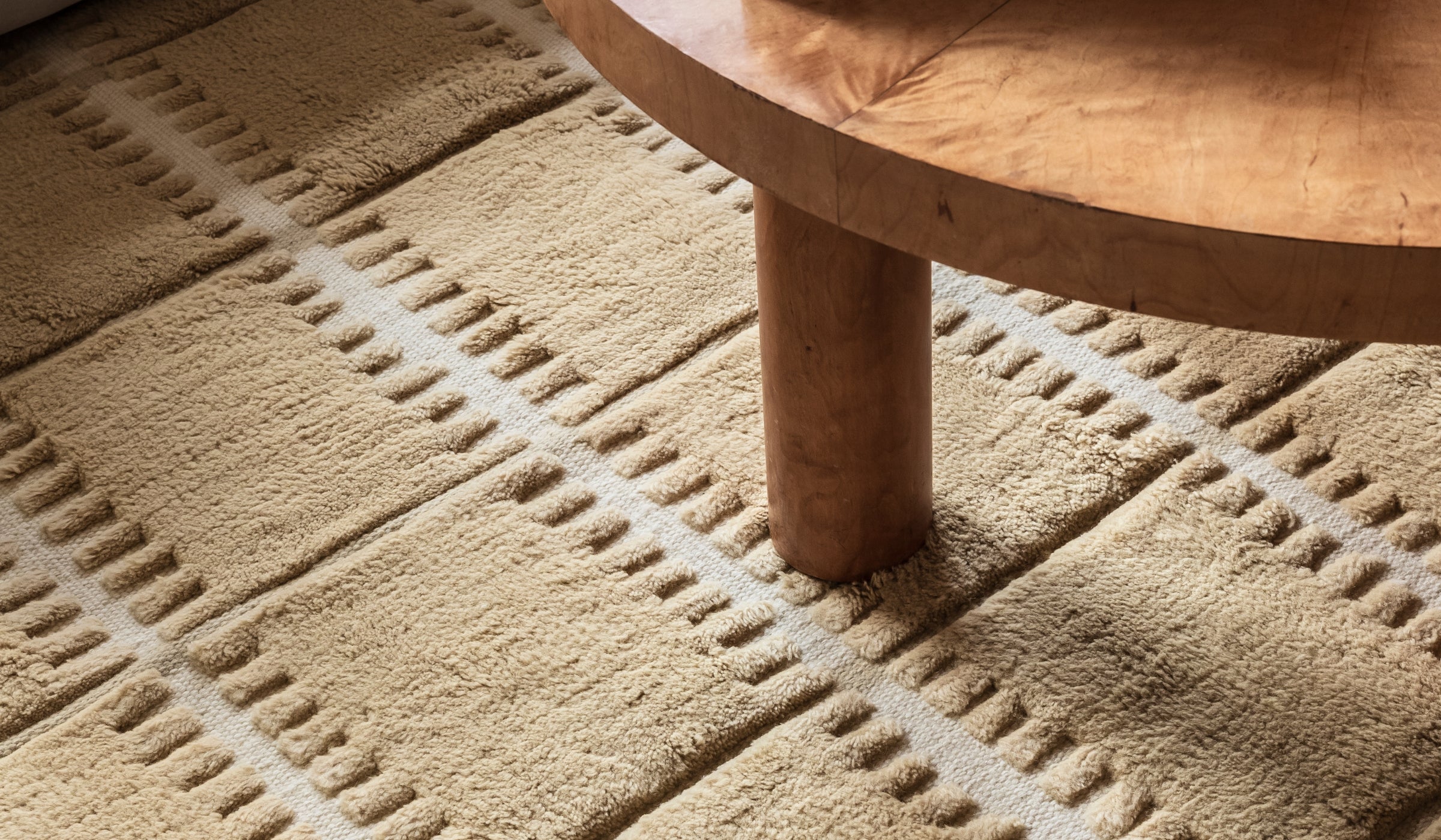 Lilly - Wool rug, mustard