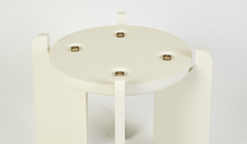 Ipanema Minimalist Side Table, Shaded Bleached Oak Finish