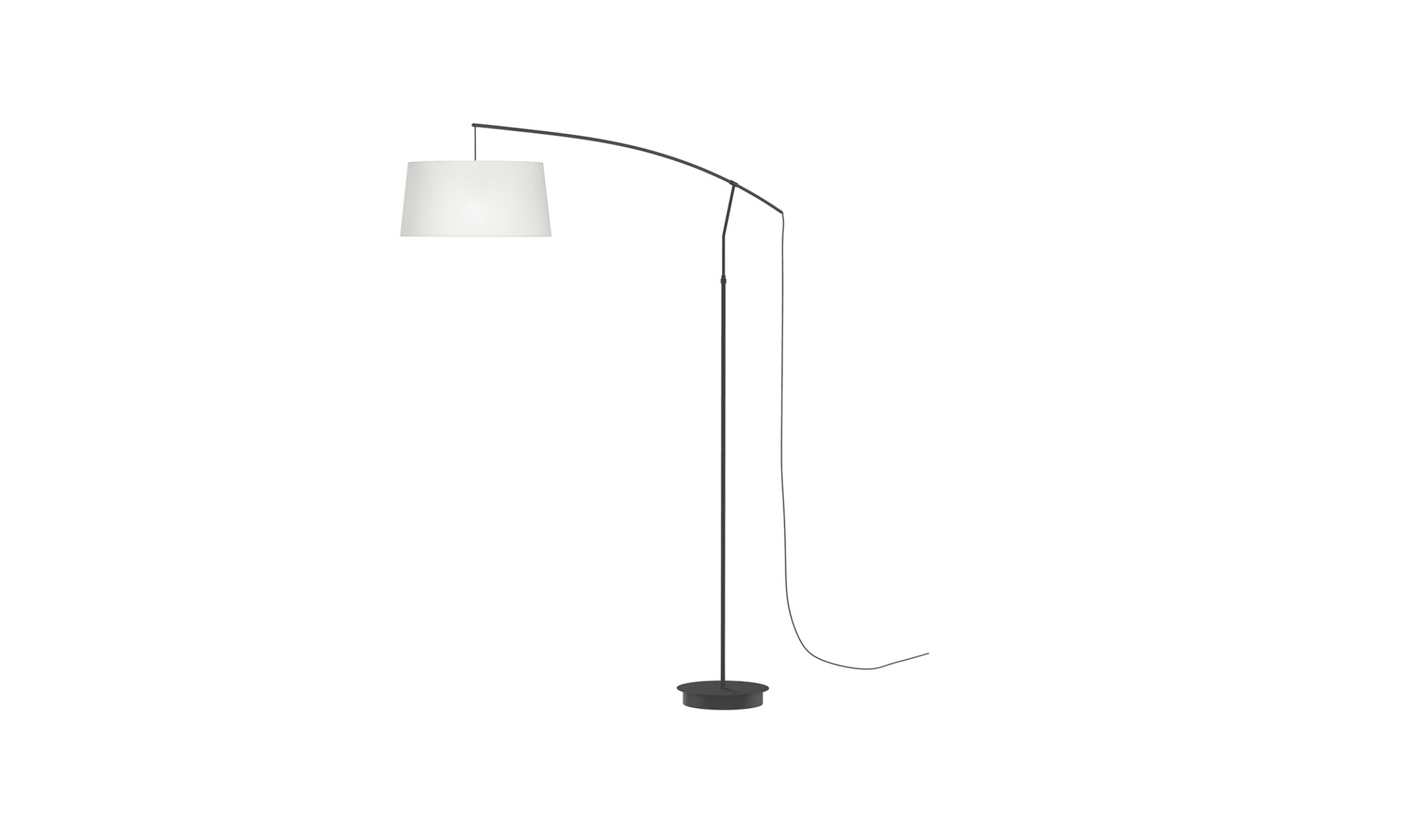 Lampadaire design Arco en toile avec bras extensible