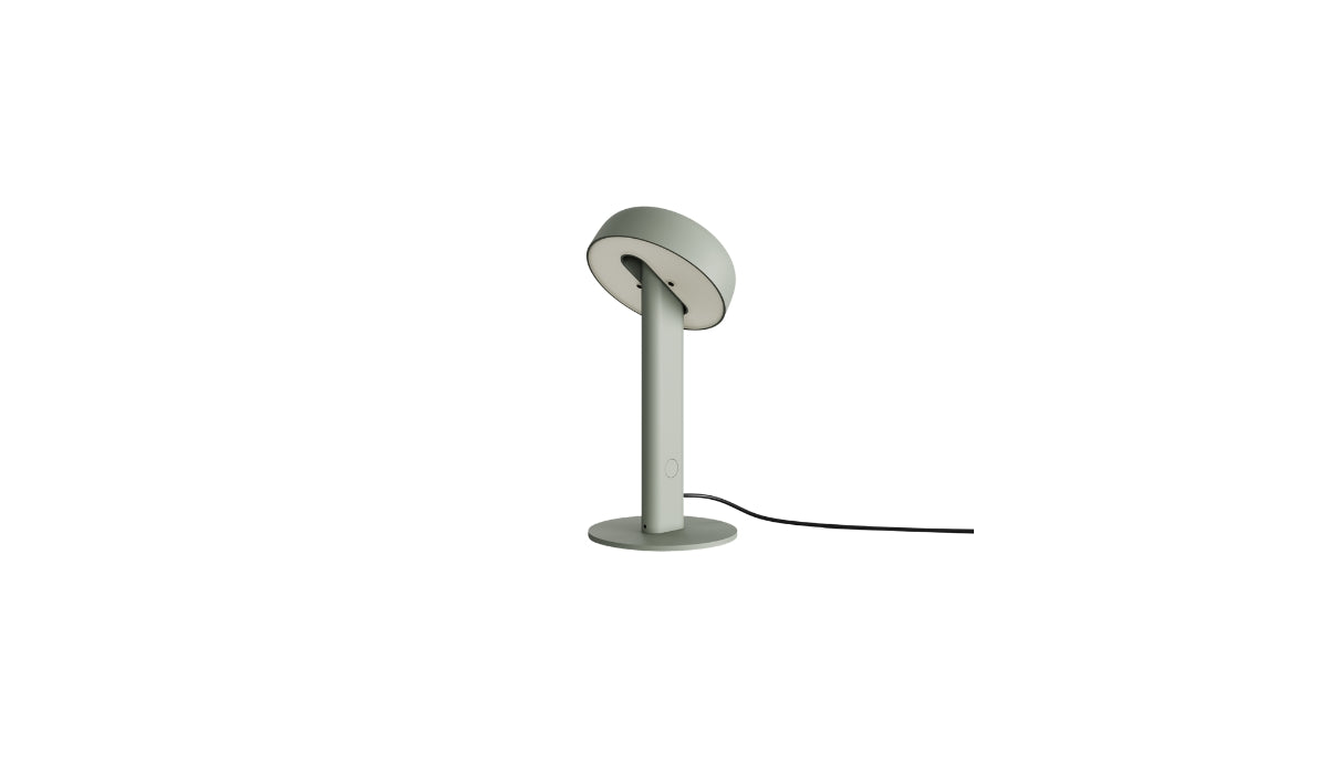 Lampe Nod à poser, LED intégrée, gris eucalyptus