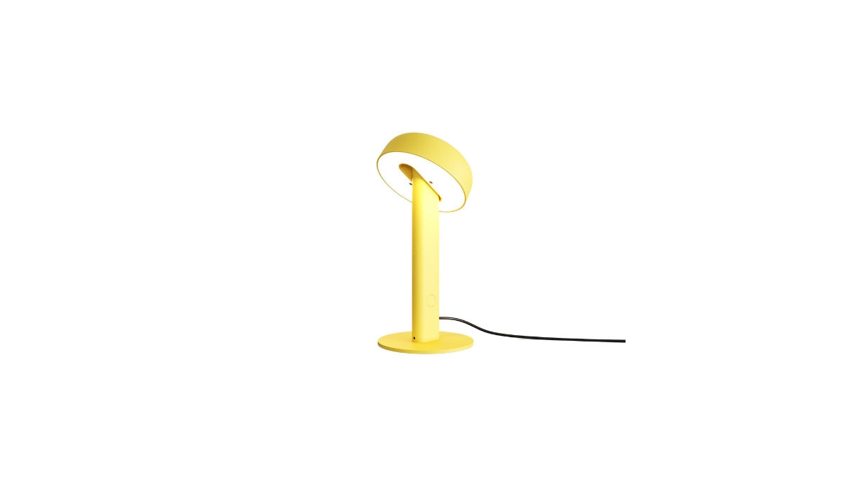 Nod table lamp, integrated LED, Naples yellow