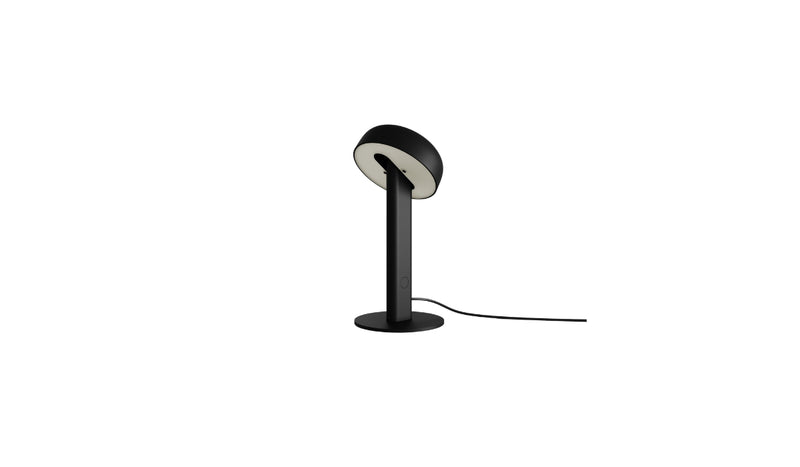 Nod table lamp, integrated LED, graphite black