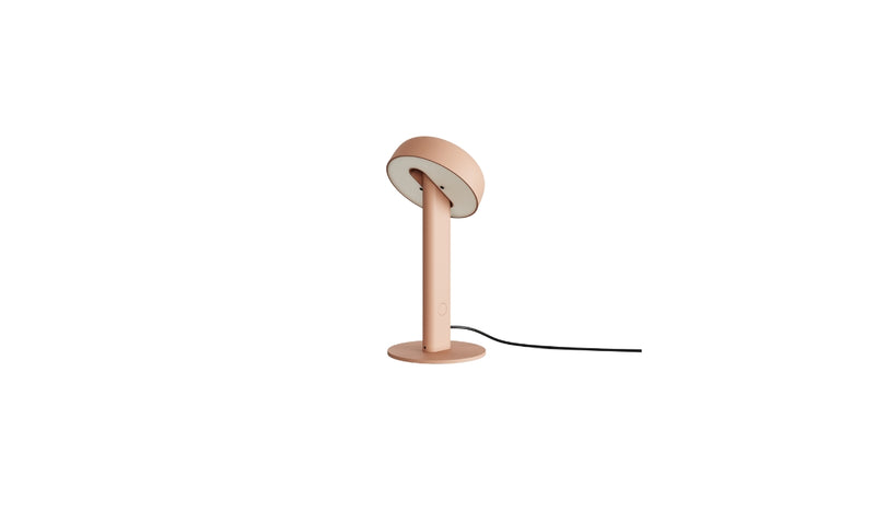 Nod table lamp, integrated LED, ash pink