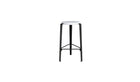 Tabouret de comptoir Lou 66cm, plastique recyclé Venezia et acier noir graphite