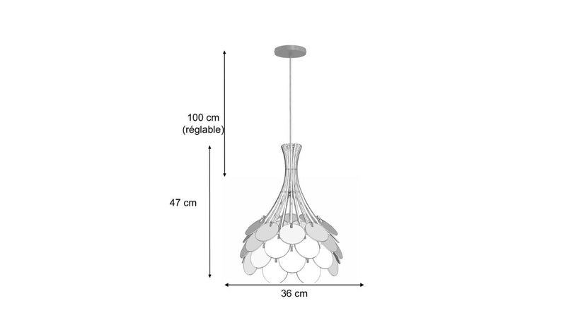 Suspension aérienne Fragile en papier et bois certifié FSC